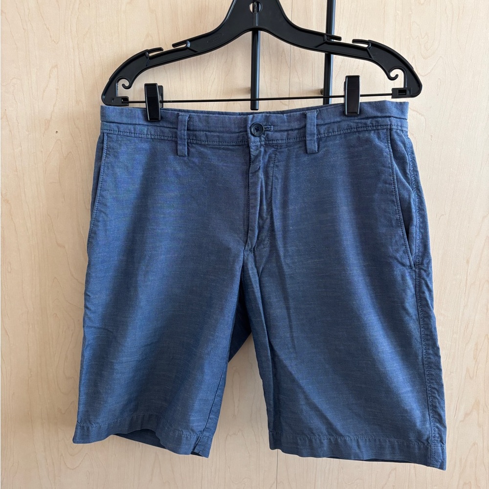Banana Republic Men's Navy Flat Front Shorts